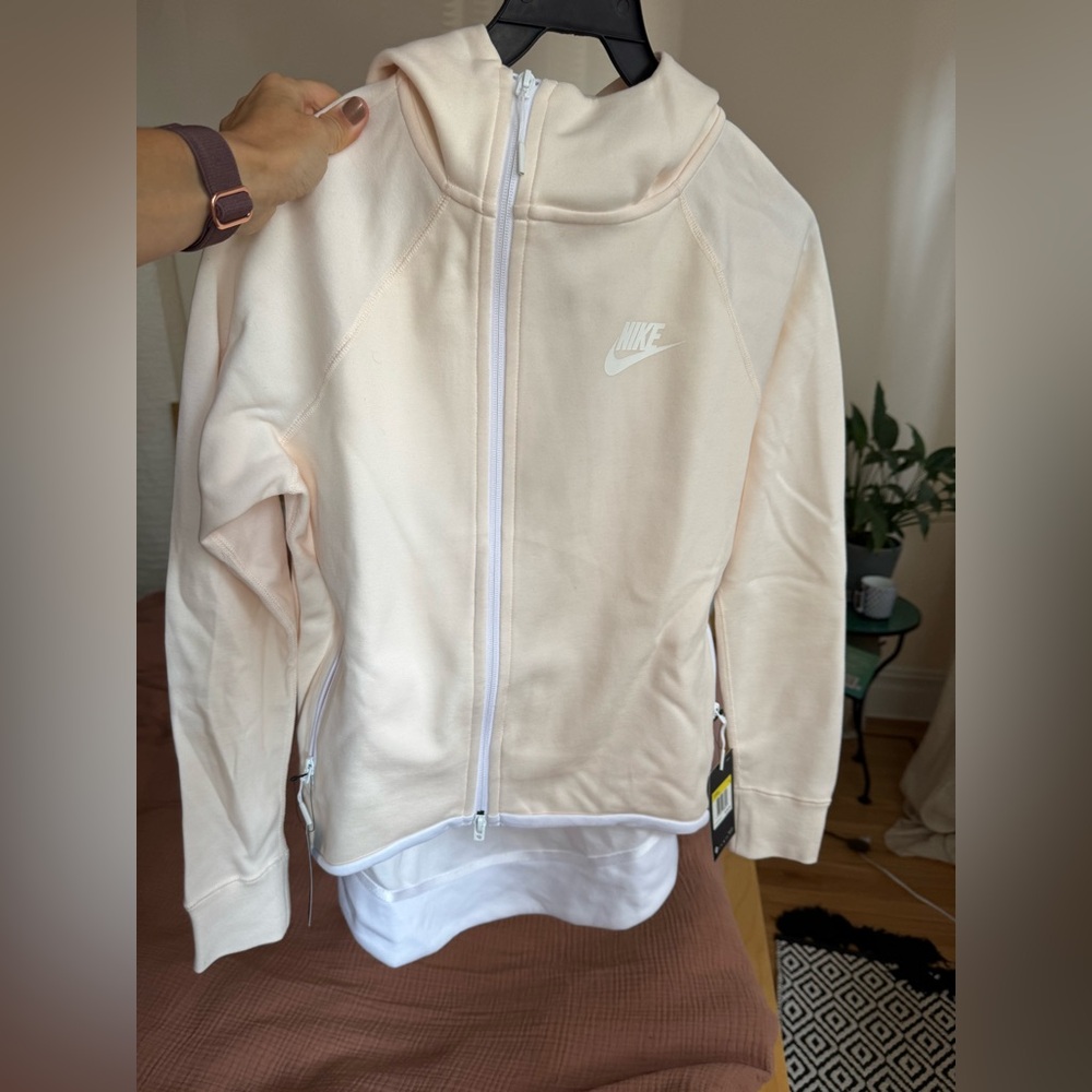 Nike Off-White Zip-Up Hoodie - small but loose fit (NEW!)